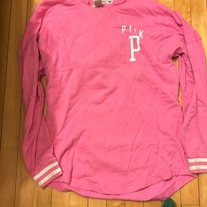 Victoria Secret Pink pink sweatshirt with pink saying in back size medium